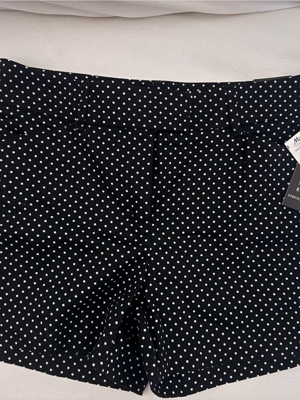 Liz Claiborne Black and White Polka Dot High Waist Shorts